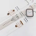 Новинка, стильные часы, кольцо для Apple, блестящее алмазное украшение для iwatch, браслет, силиконовый ремешок, ювелирные аксессуары (art.: 3920c213f88d5)