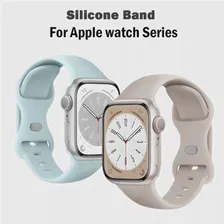 Ремешок силиконовый спортивный для Apple Watch Band, браслет для iwatch series 9 8 7 se 4 3 5 6 ultra 2 49 мм, 45 мм 40 мм 44 мм 41 мм 38 мм 42 мм (art.: 3920c83ce4ec2)