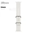 Ремешок HOCO iWatch WA12 Original Marine Silicone 42/44/45/49 мм силикон (белый)