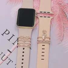 Металлические подвески, часы, кольцо для Apple, Алмазное украшение для iwatch, браслет, силиконовый ремешок, ювелирные аксессуары (art.: 3920c3b718776)
