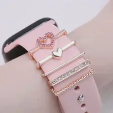 Новые Подвески в форме сердца, украшение для браслета Apple Diamond, украшение для браслета iwatch, силиконовый ремешок, ювелирные аксессуары (art.: 3920c6b5403ac)