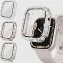 20шт Двухрядный бриллиантовый чехол Для Apple Watch 8 7 6 iWatch series 8 Ультра Защитный чехол 49 мм 45 мм 41 мм 44 мм чехол для часов