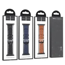 IWatch WA18 Elegant Series Кожаный ремешок с бриллиантами (42/44/45/49 мм), черный-1