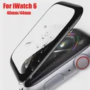 Для iWatch серии 6 SE Защитная пленка из закаленного стекла с полным покрытием и изогнутыми краями для защитных пленок iWatch 40 мм 44 мм