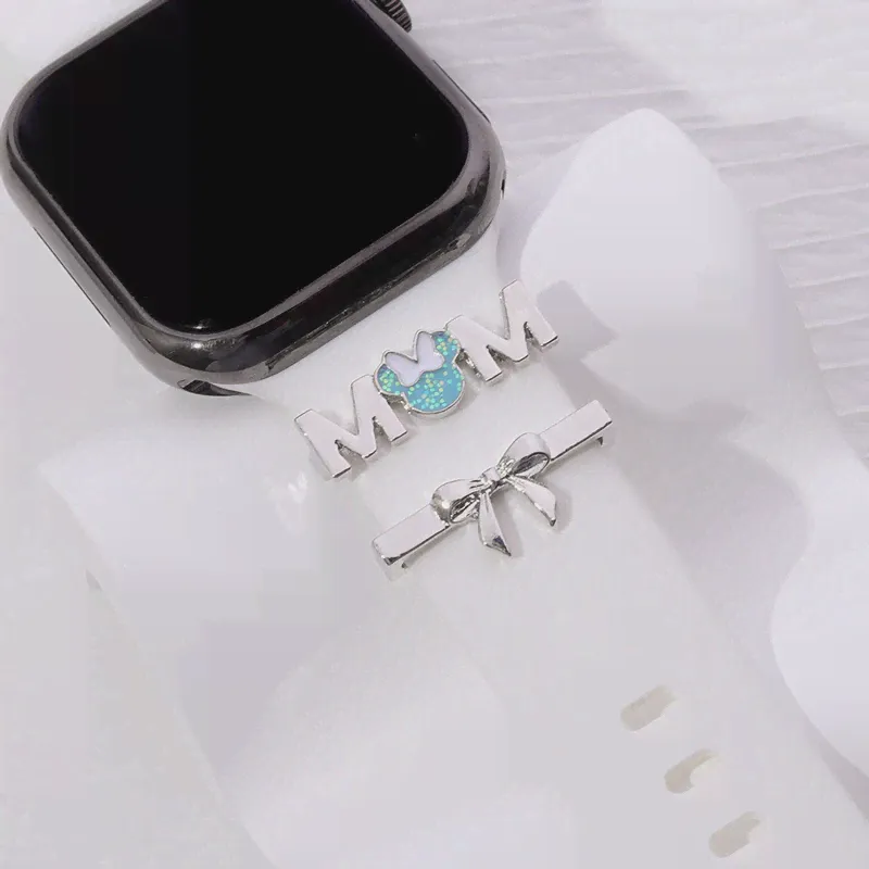 Мультяшный динозавр, кот, мама, шармы для Iwatch, силиконовый ремешок для часов, шарм, декоративные шармы для Apple Watch, счастливые шармы, ювелирные изделия (art.: 3920c083ea36f)-4