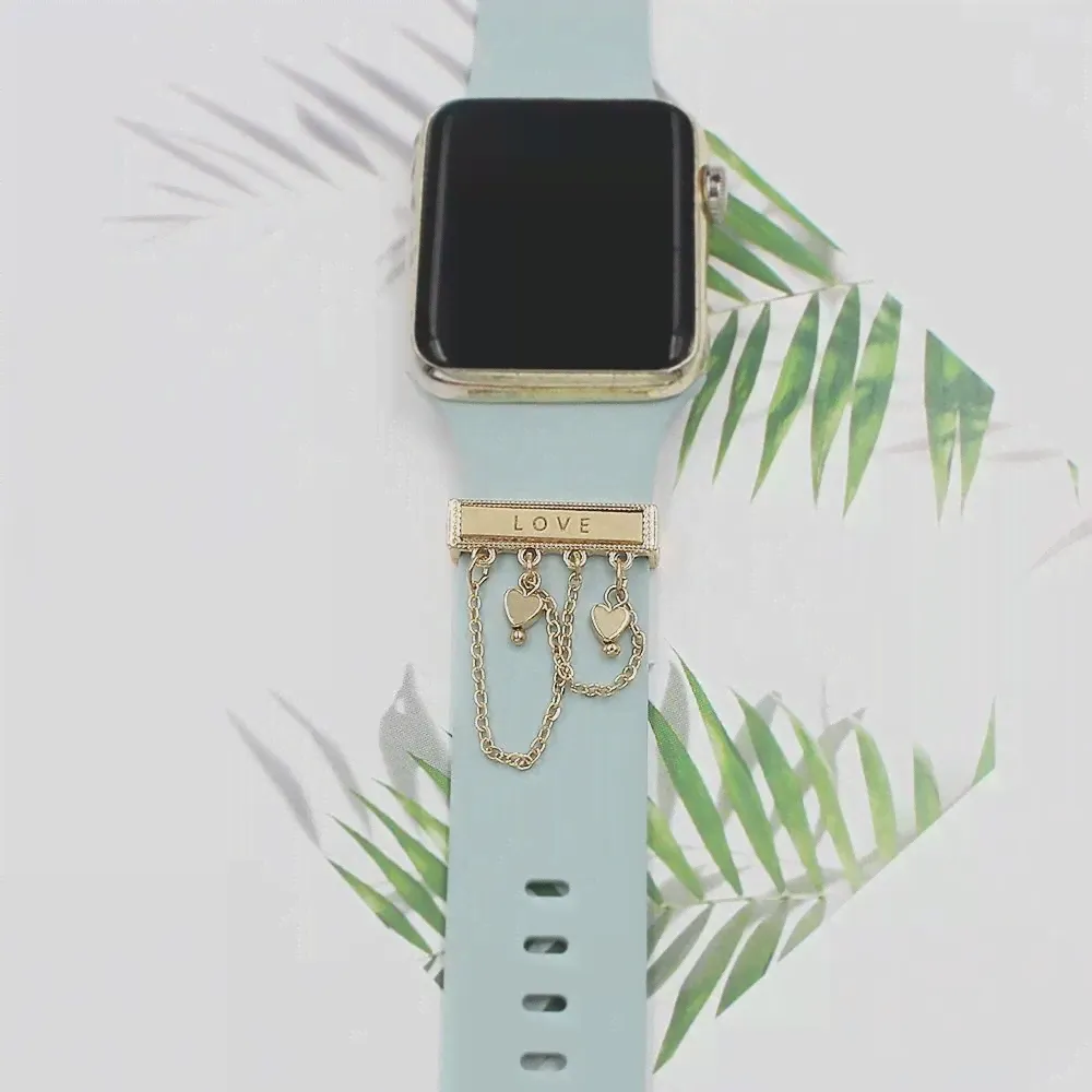 Металлические подвески, часы, кольцо с кисточкой, цепочка для Apple Watch, бриллиантовое украшение для iwatch, браслет, ювелирные изделия (art.: 3920c257b70d4)-3