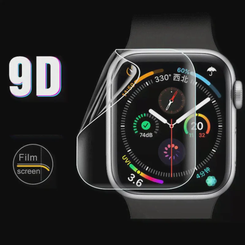 Мягкая защитная пленка iWatch 7 6 5 4 для Apple Watch 7 41 45 40 42 мм полное покрытие HD Прозрачная пленка-наклейка для iWatch 6 5 4 пленки (art.: 3920bd8340161)-2