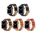 IWatch WA18 Elegant Series Кожаный ремешок с бриллиантами (42/44/45/49 мм), черный