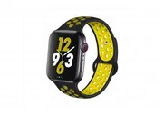 Ремешок для iWatch (38/40 mm) черно-желтый