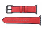 Ремешок для iWatch (42/44 mm) кожаный красный