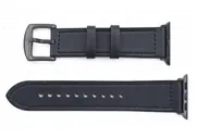 Ремешок для iWatch (38/40 mm) кожаный черный