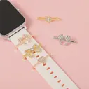1 шт. ремешок для часов, шармы для Apple, декоративный гвоздь для Iwatch, спортивный ремешок, цветы, бант, милый животный Шарм-браслет, ювелирные изд... (art.: 3920bccee1078)