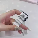 Новые Подвески в форме сердца, украшение для браслета Apple Diamond, украшение для браслета iwatch, силиконовый ремешок, ювелирные аксессуары (art.: 3920c6b5403ac)